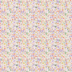 Printed Cotton ALICE White / Orange
